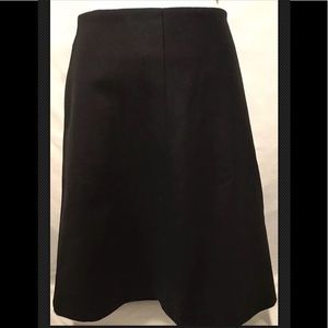 BODEN Black Lined Wool A Line Career Long Knee